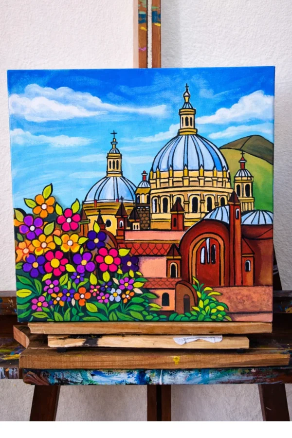 Catedral con flores Catedral con flores